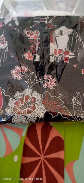 Batik Remaja Tunik Serut Kembang Hitam Warna Tersedia Ukuran S-jumbo 3xl