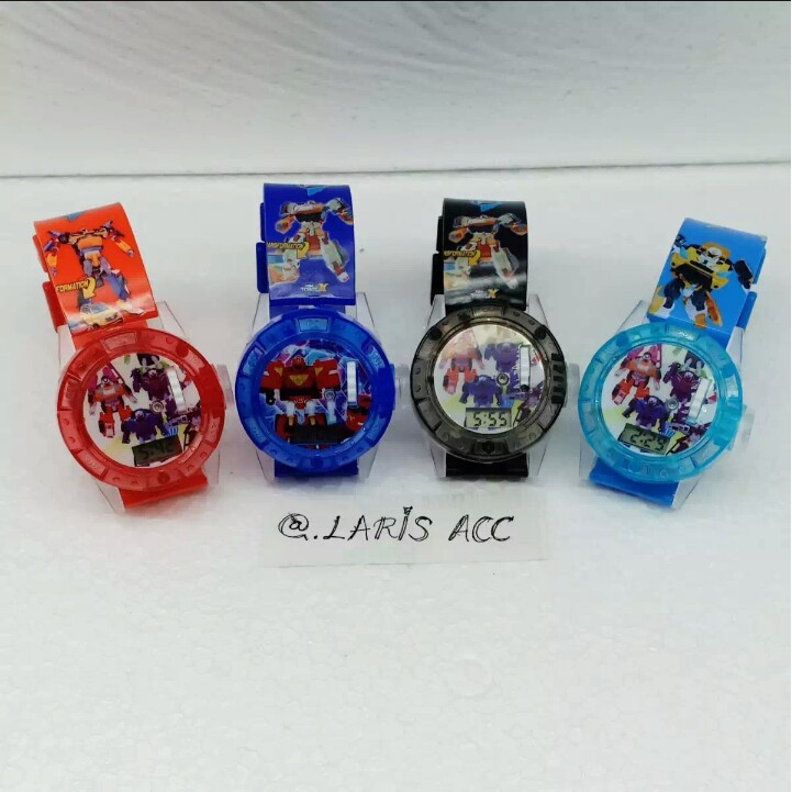 Jam Anak Jam Tangan Anak Karakter Tobot Jam Tangan Lampu Dan Musiik Jam Trendy