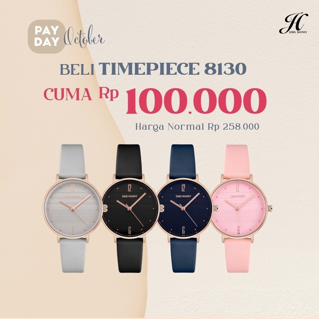 JIMS HONEY 8130 jam tangan cewek analog jimshoney cewek branded murah elegan quartz keren