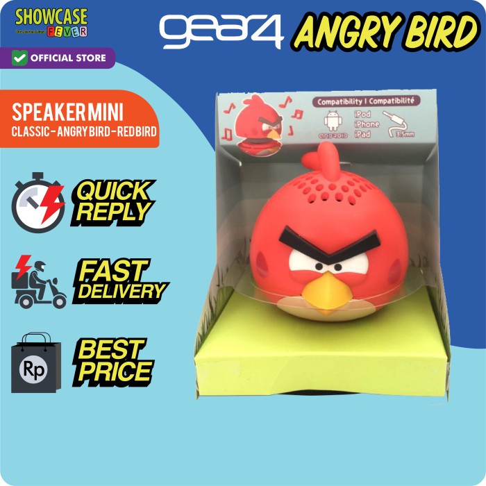 Speaker Bird Lucu Unik Angry Classic Home Mini Theatre Sound bar - Mini-Red(R5R0) Murah Speaker Jbl 
