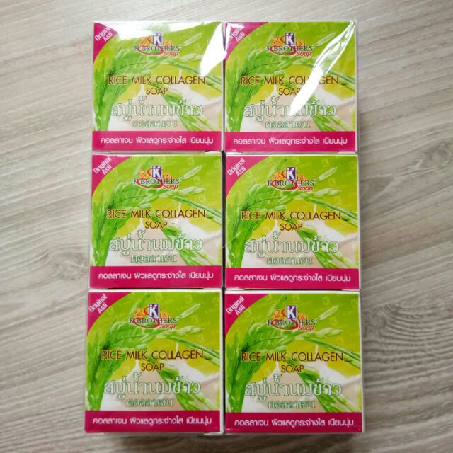 Sabun Beras Susu Collagen K-Brothers ASLI Thailand ORIGINAL 100%