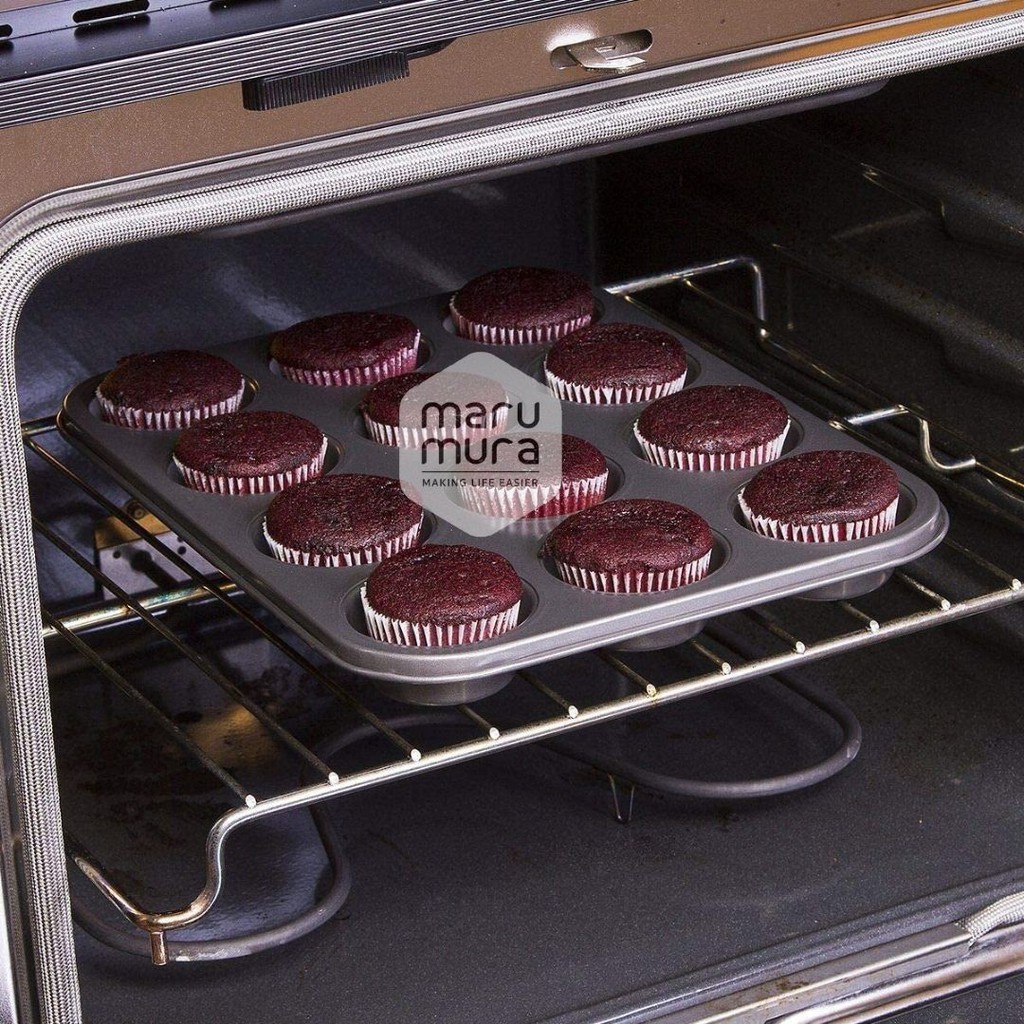 Marumura Bakeware 6 / 12 Cup Muffin Pan | Cupcake Tray | Muffin Tray | Loyang Cetakan Cupcake