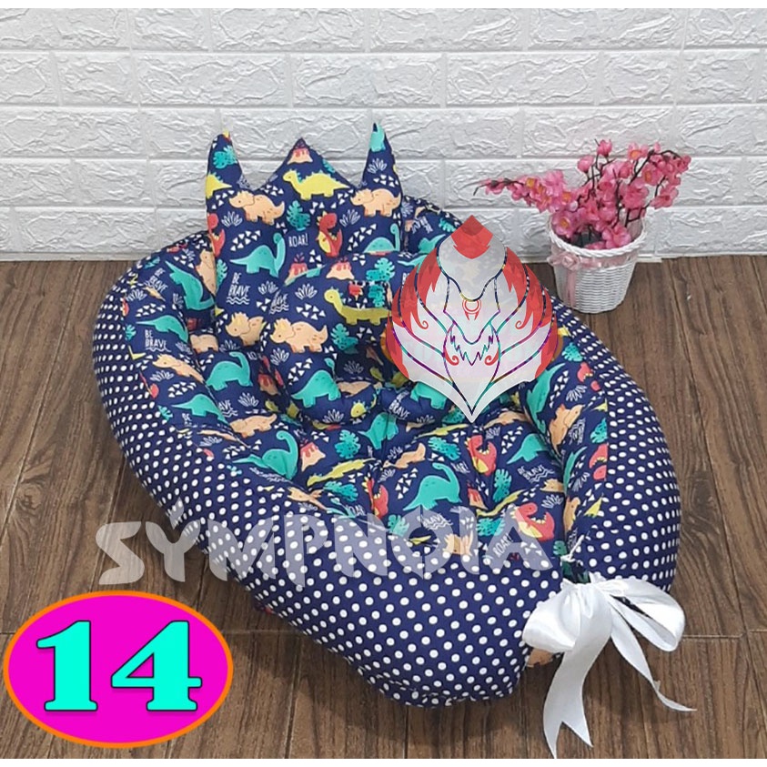 Baby Nest Free Bantal Peyang Mahkota / Babynest / Kasur Bayi / Kado Lahiran