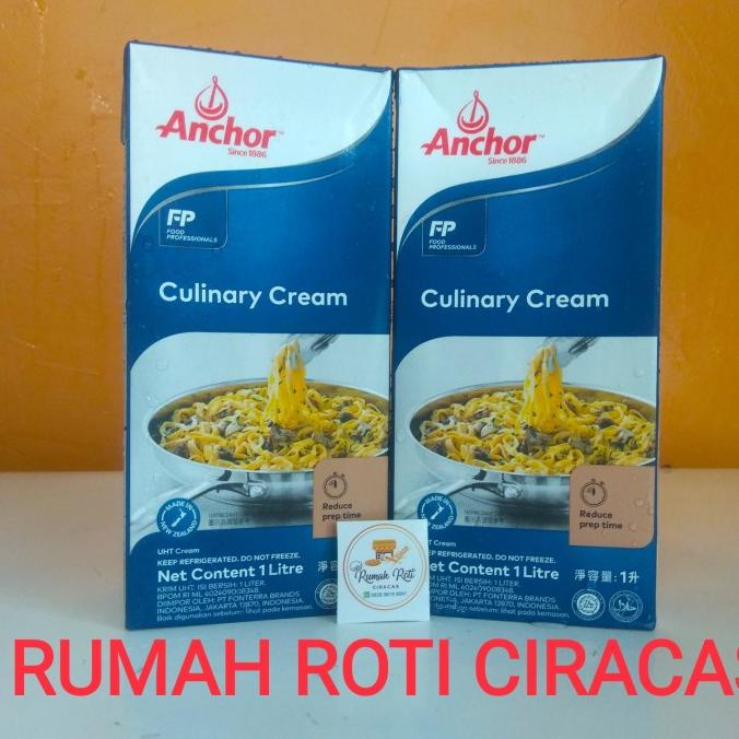 

(BISA COD) CULINARY CREAM ANCHOR 1LITER COOKING KRIM 1 LITER WHIPPING MASAK DAIRY