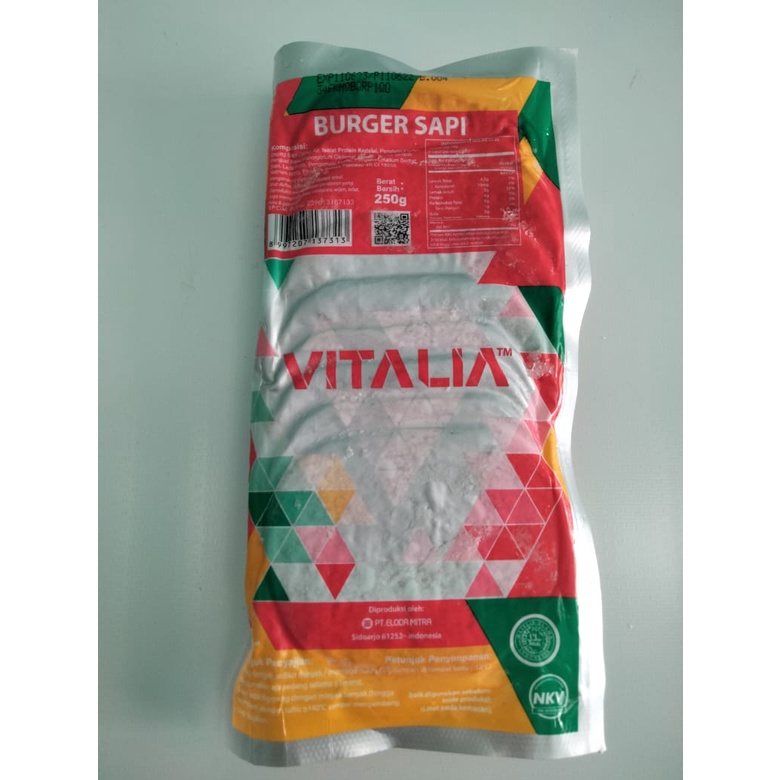 

VITALIA Burger sapi 250 gr