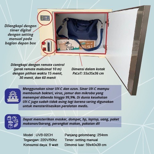 PREMIUM UVC Box sterilizer / box sterilisasi / box sterilisasi UVC