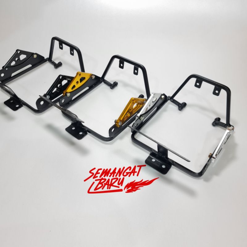 BRAKET LAMPU KHUSUS UPSIDE DOWN RIDE IT SCARLET SEMUA MOTOR BYSON TIGER RX KING NINJA 250FI FU FL VA