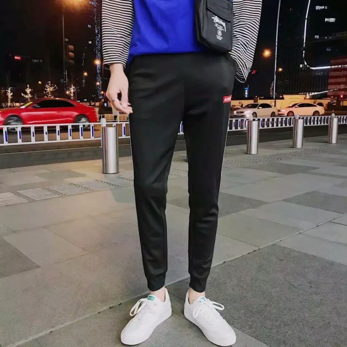 TBI Simple Jogger Street Style Pant AHWNV Celana Joger Pria K-POP BTS EXO