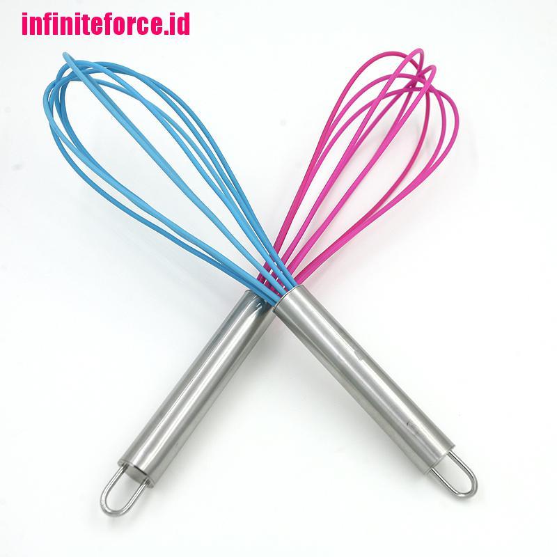 New Handle Whisk silicone Kitchen Mixer Balloon Wire Egg Beater Tool