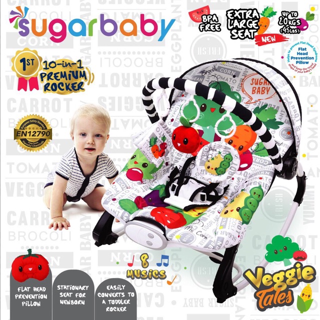 Sugar Baby - 10in1 Premium Rocker &amp; Bouncer