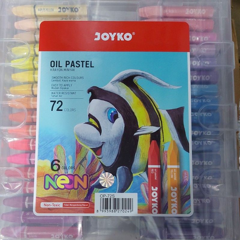

oil pastel crayon minyak 72 colors merk joyko