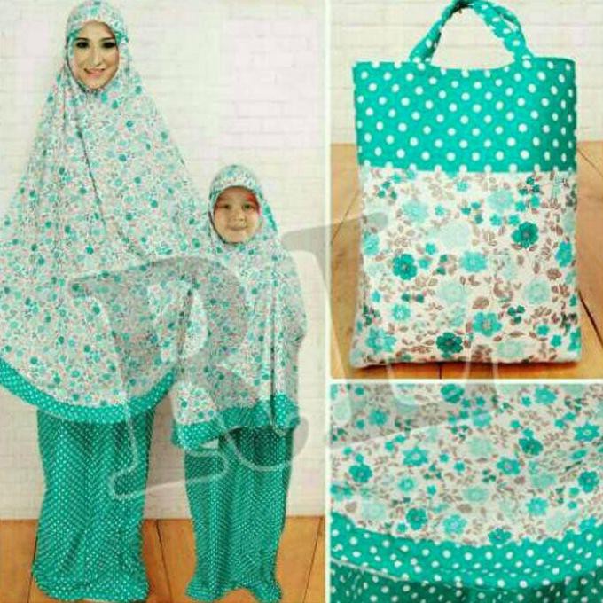 PRODUK TERBARU COUPLE MUKENA PINK /CP MUKENAH IBU ANAK MERAH/CP MUKENA MK TOSCA KEKINIAN MURAH