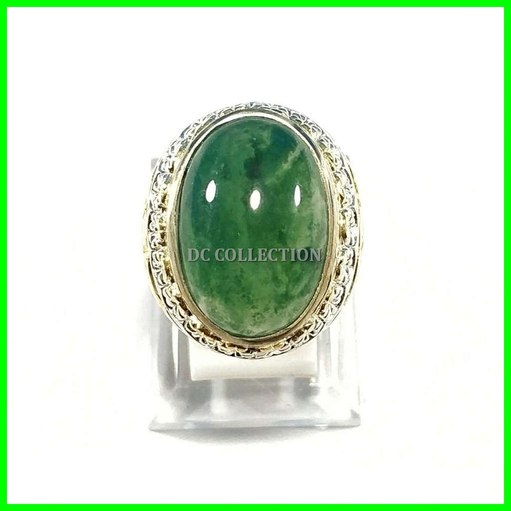 NATURAL BATU AKIK CHROME CHALCEDONY IJO BOTOL LUMUT OHEN HQ