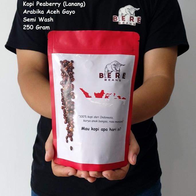 

[COD] Kopi Peaberry Lanang Arabika Aceh Gayo 250 GRAM Biji Coffee Bean Beans [COD]