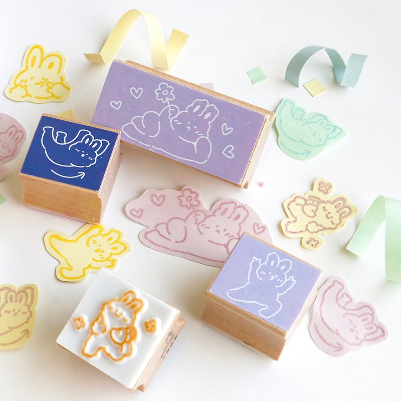 

[HARU] Stempel Karet Kayu Motif Lucu Untuk Scrapbook/Craft DIY/Cute Journal Stamp