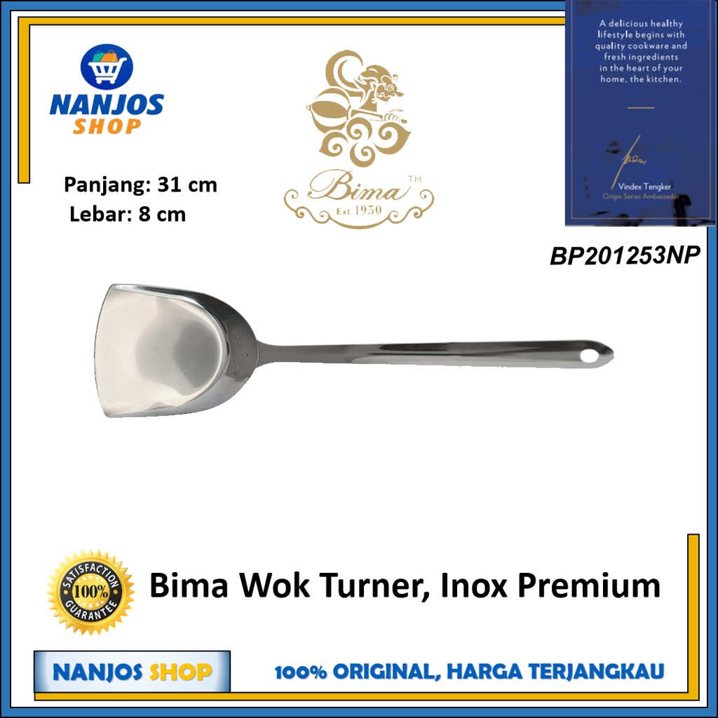 Bima Pembalik Wajan Sodet Spatula Sendok Wajan Wok turner murah Shuma BP201253NP