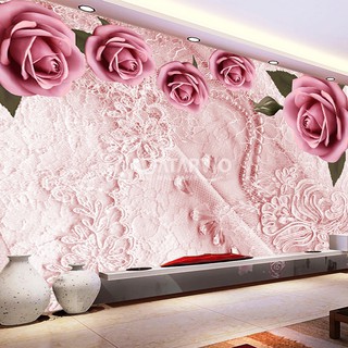 Wallpaper Dinding Custom Bunga 3d Wallpaper Custom Murah 3d Shopee Indonesia