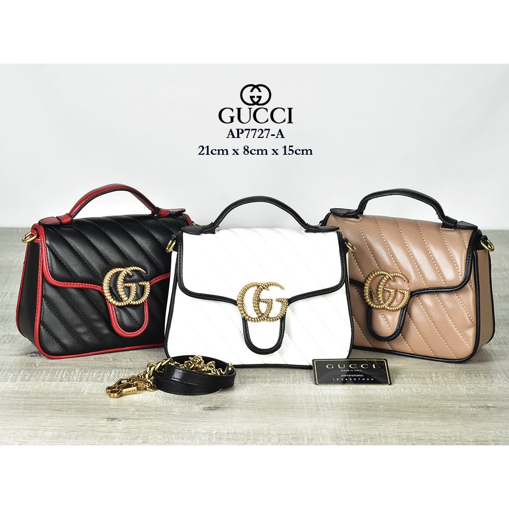 BK Tas Gucci GG Marmont Beloved Top Handle Mini Semi Premium AP7727-A