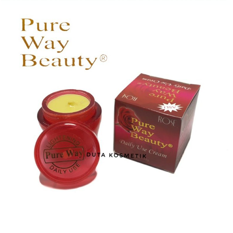 CREAM ROSE PURE WAY BEAUTY BPOM LUSINAN