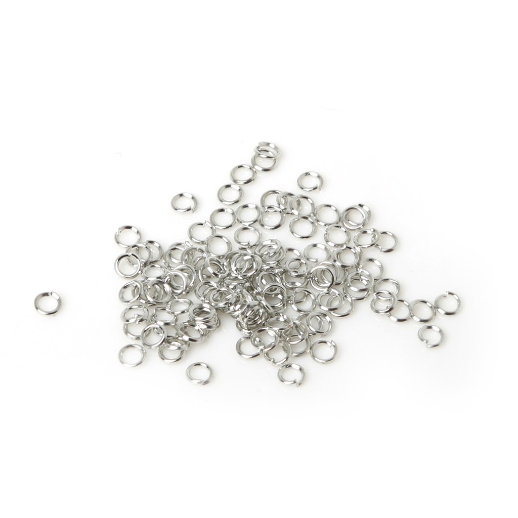 500pcs / Lot Cincin Terbuka Bahan Alloy Ukuran 0.5x3mm Untuk Perhiasan Diy