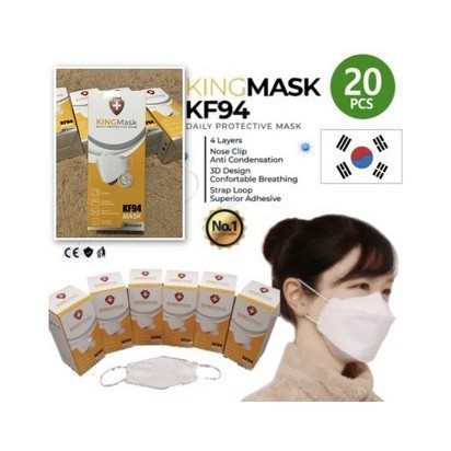KING MASK KF94 Convex KF 94 Masker Korea 4PLY king isi 20