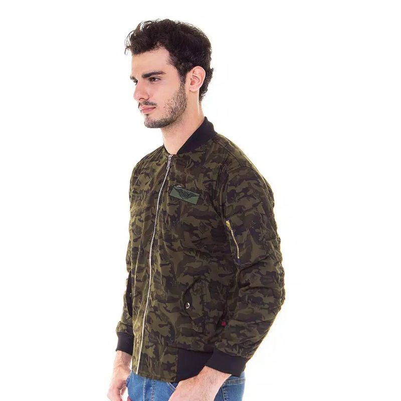 Jaket Loreng Pria Camo Tentara Army Terbaru Milenial Premium Original