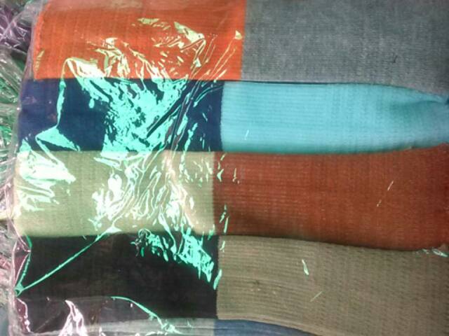 Handsock rajut bolak balik/dua warna