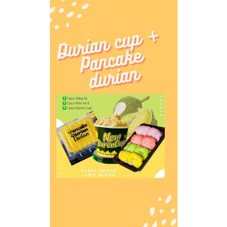 

Durian cup dan Pancake durian