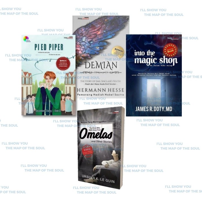 

DISKON SPESIAL PAKET BUKU TEORI BTS (DEMIAN, OMELAS, INTO THE MAGIC SHOP, DLL) TERBARU