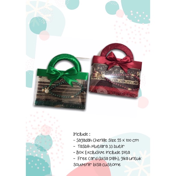 Hampers Sajadah/Parcel/Kado/Souvenir Pengajian,Haji,Umroh,Pernikahan