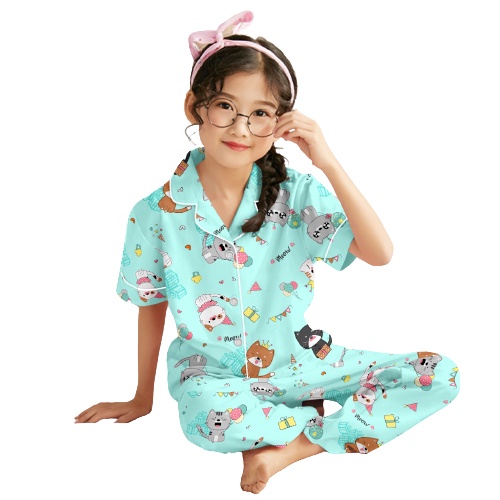 BAJU TIDUR ANAK PEREMPUAN 3-10 TAHUN/PAKAIAN BAJU TIDUR ANAK PEREMPUAN