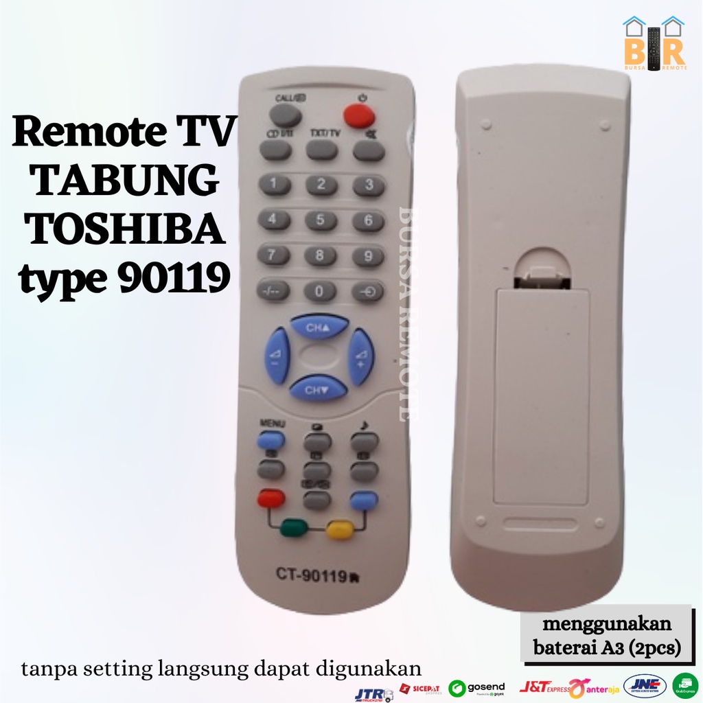 Remot REMOTE TV TOSHIBA Tabung 90119 - ECERAN Dan GROSIR