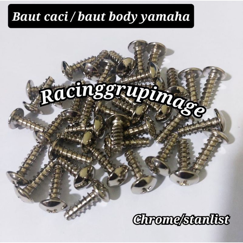 Baut body yamaha Mio 1 pack crome chrome