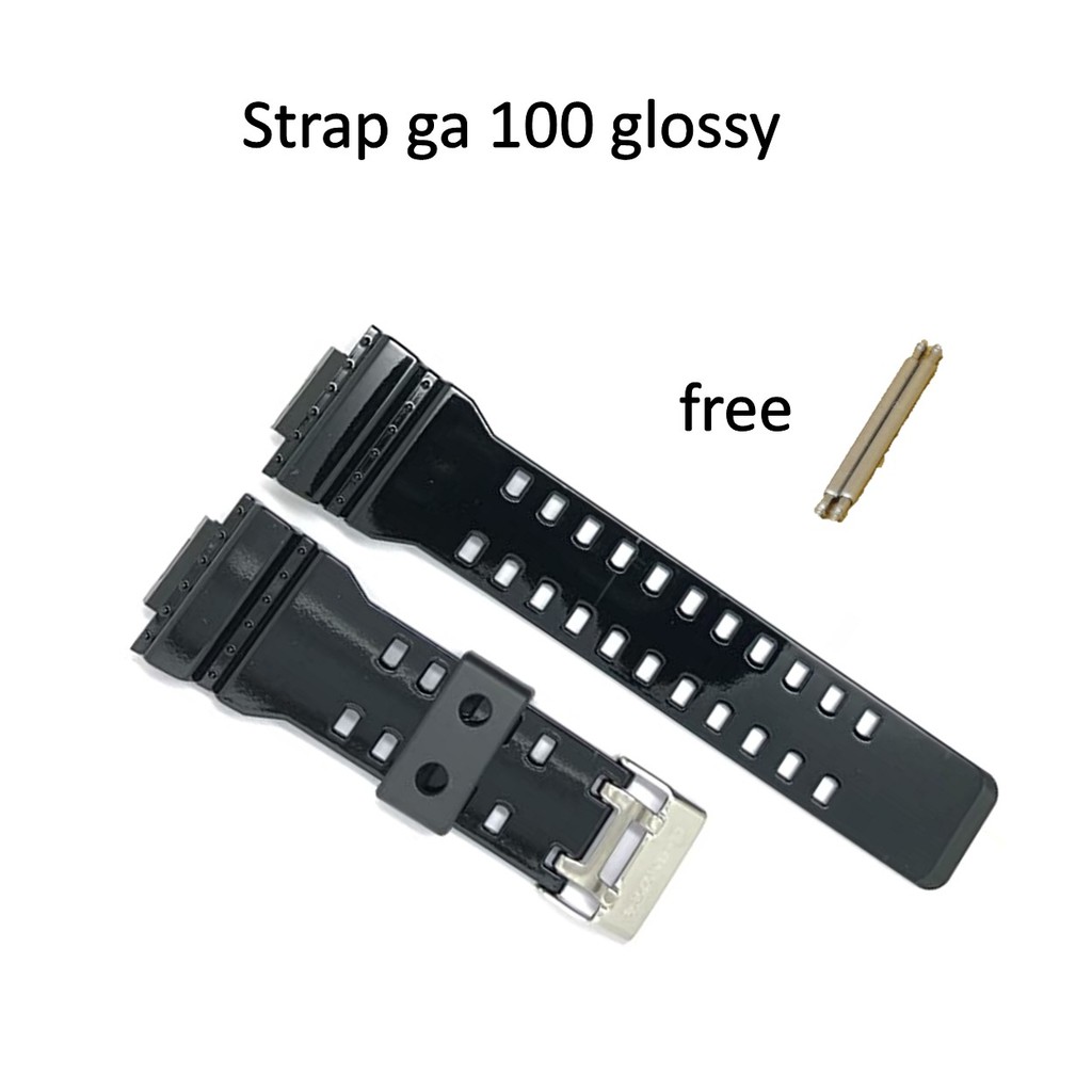 Strap Tali Jam Casio G-Shock Gac-100 Gd-100 Gdf-100 Hitam Glossy