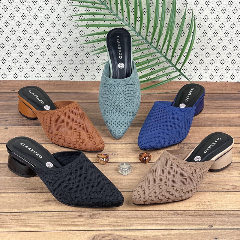 SANDAL WANITA SLOP MULES UPPER RAJUT CHOYCO PREMIUM | Shopee Indonesia