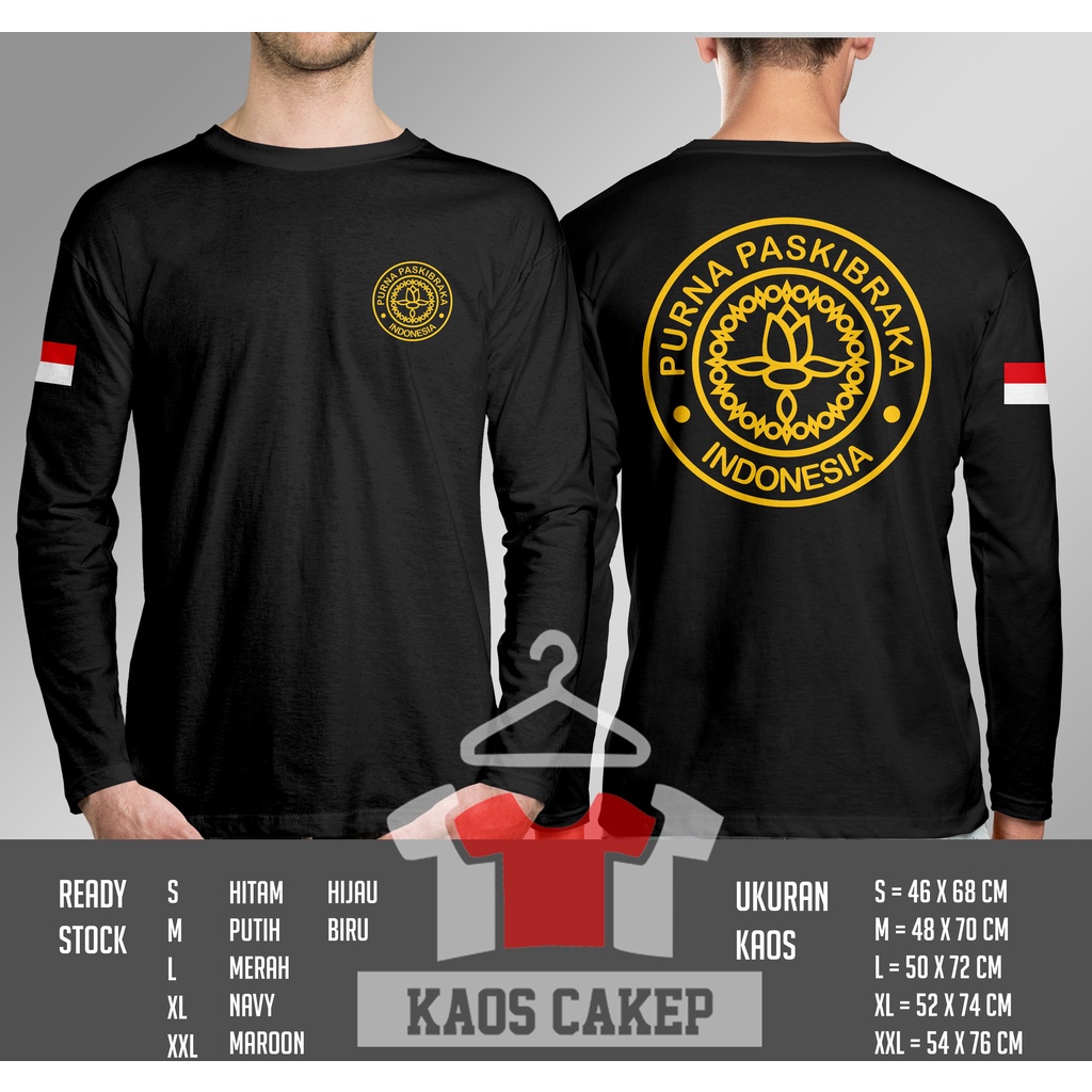 Kaos Paskibra Purna Paskibraka Logo DB Lengan Panjang Baju Distro