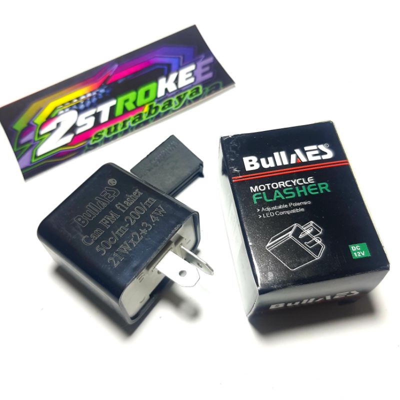 Flasher/Flaser/Sein/Setelan/ADA Pengatur Kedipan Bohlam Lampu Sen Cepat/Lambat motor 12 volt BullAES