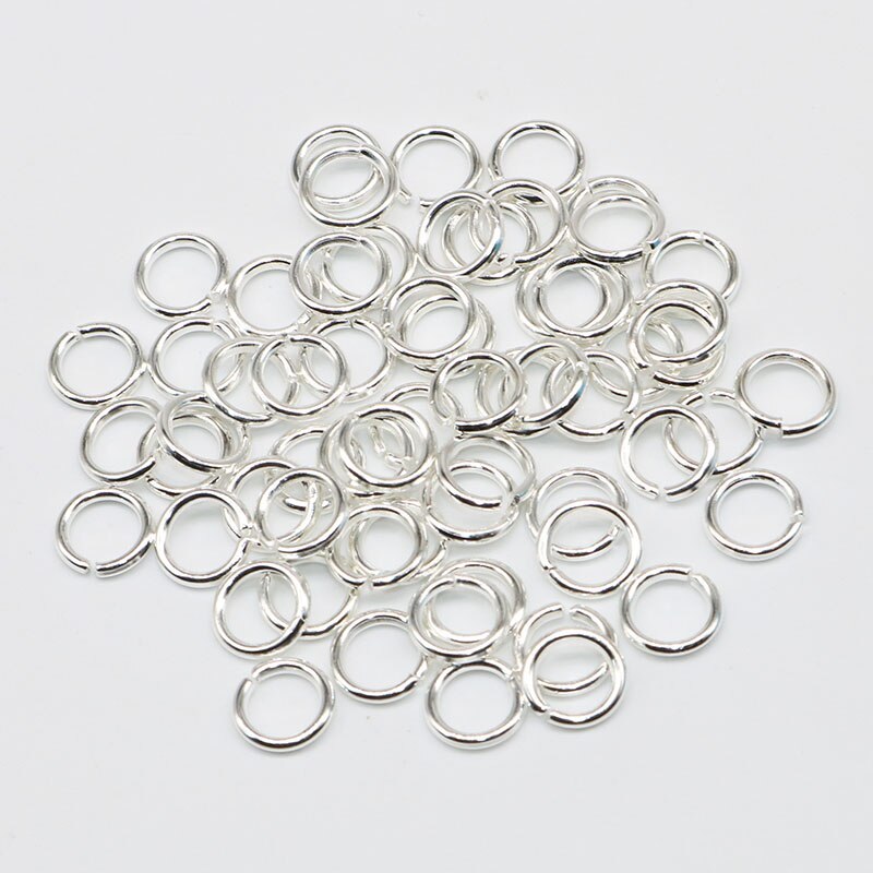 200Pcs Cincin hoops Single Loops Ukuran 8mm Untuk Komponen Perhiasan