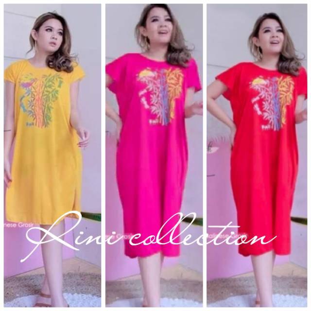 Daster Dress Bali Motif Bambu