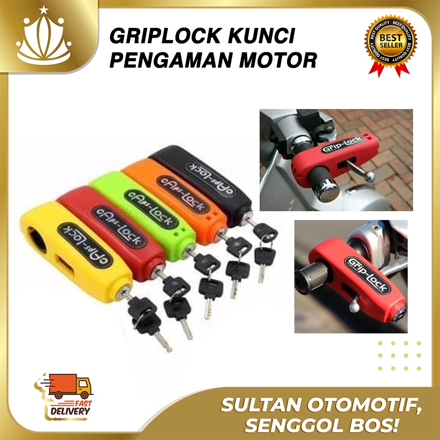 Griplock Grip Lock Kunci Gembok Pengaman Anti Maling Stang Motor Murah