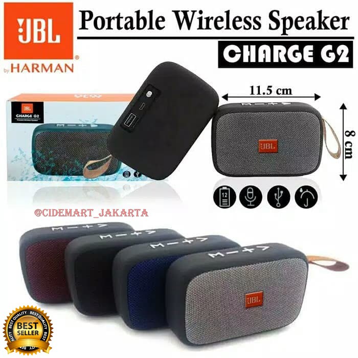 [BISA COD] SPEAKER BLUETOOTH CHARGE G2 MEGABASS PORTABLE