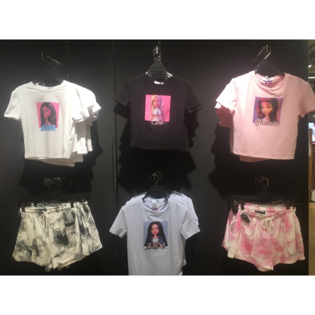 BERSHKA T SHIRT AND SHORT (jastip)