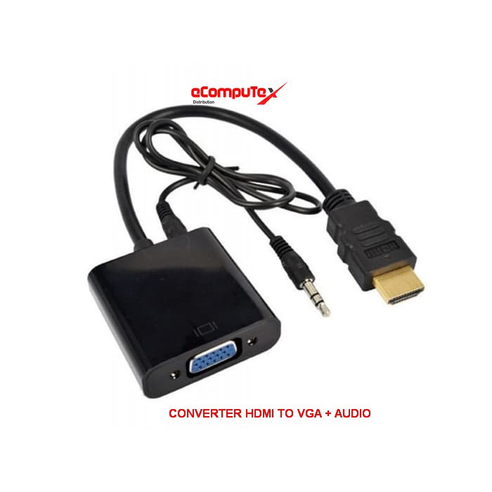 CONVERTER CABLE HDMI TO VGA WITH AUDIO