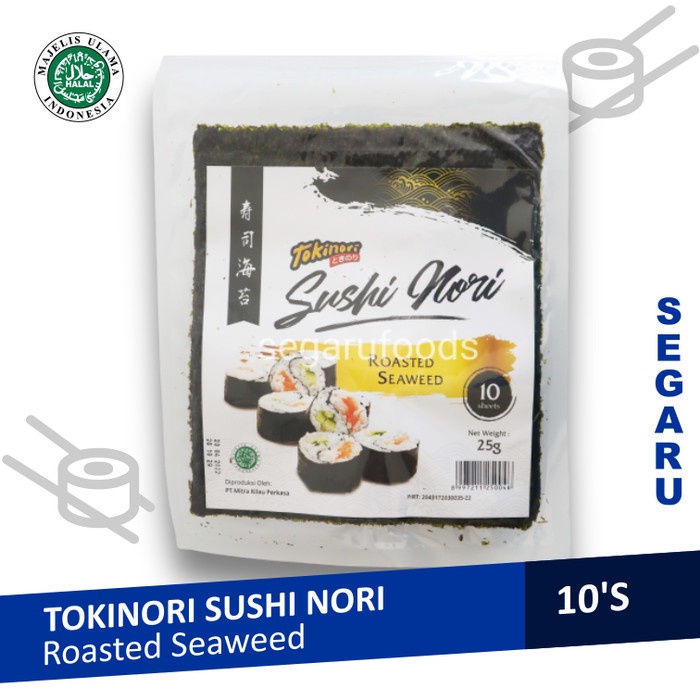 

TERBARU Tokinori Yaki Sushi | Nori Rumput Laut Halal 10 Sheet