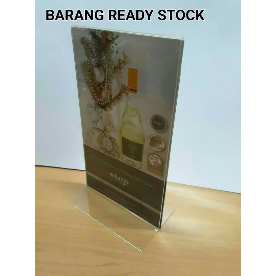 

Ready COD ACRYLIC TENTCARD DISPLAY A5 TERLARIS