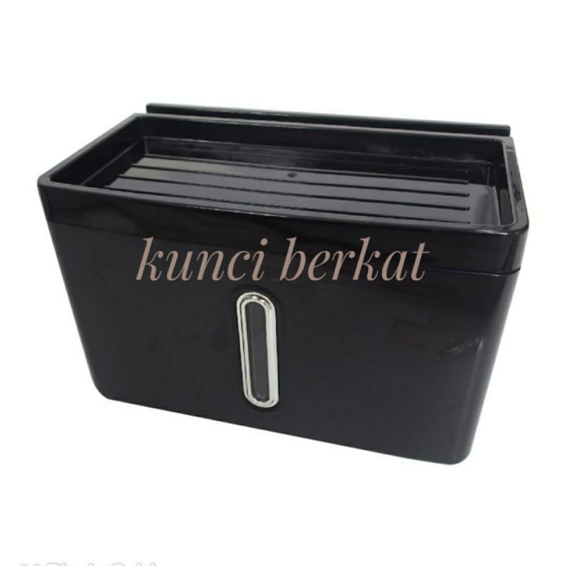 Tempat Tissue Plastik Hitam/Tissue Holder Black/Tisu Box