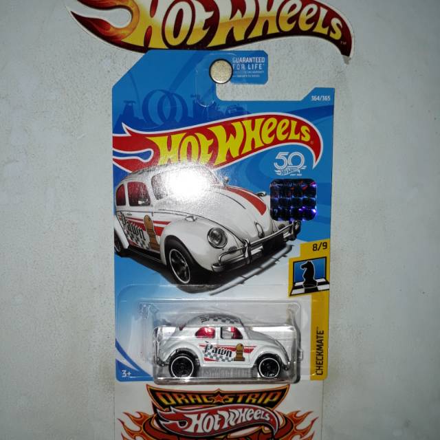 Hot Wheels Volkswagen VW Beetle Checkmate Pawn White Factory Seal FS 2018