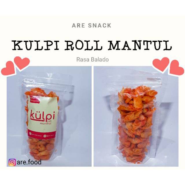 

[ARe] Keripik Kulit Lumpia. Cemilan Rasa Balado / Hot Rice Paper Chips Roll