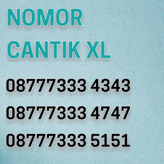 Nomor cantik xl triple ABAB