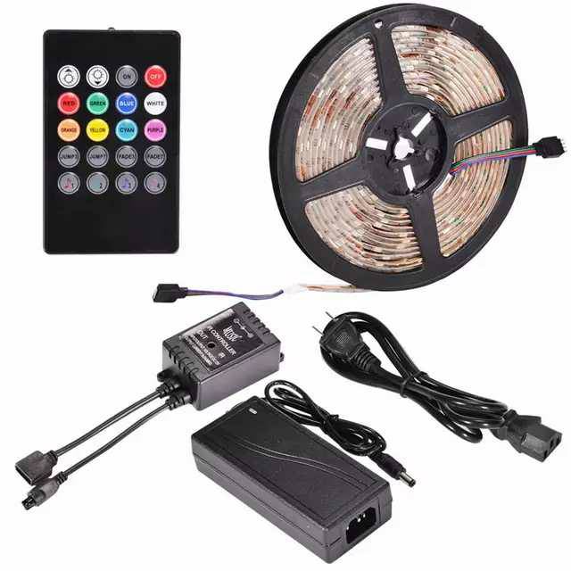 LAMPU LED STRIP 5050 RGB IP44 sensor suara musik